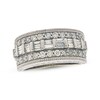 Previously Owned Diamond Anniversary Ring 1 ct tw Round & Baguette-cut 14K White Gold