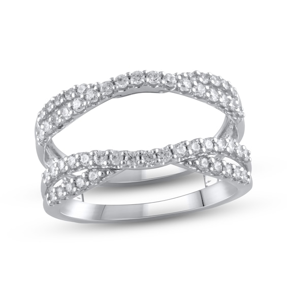 Previously Owned Diamond Enhancer Ring 5/8 ct tw Round-cut 14K White Gold