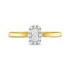 Thumbnail Image 3 of Previously Owned Forever Connected Diamond Ring 1/5 ct tw Princess & Round-cut 10K Yellow Gold