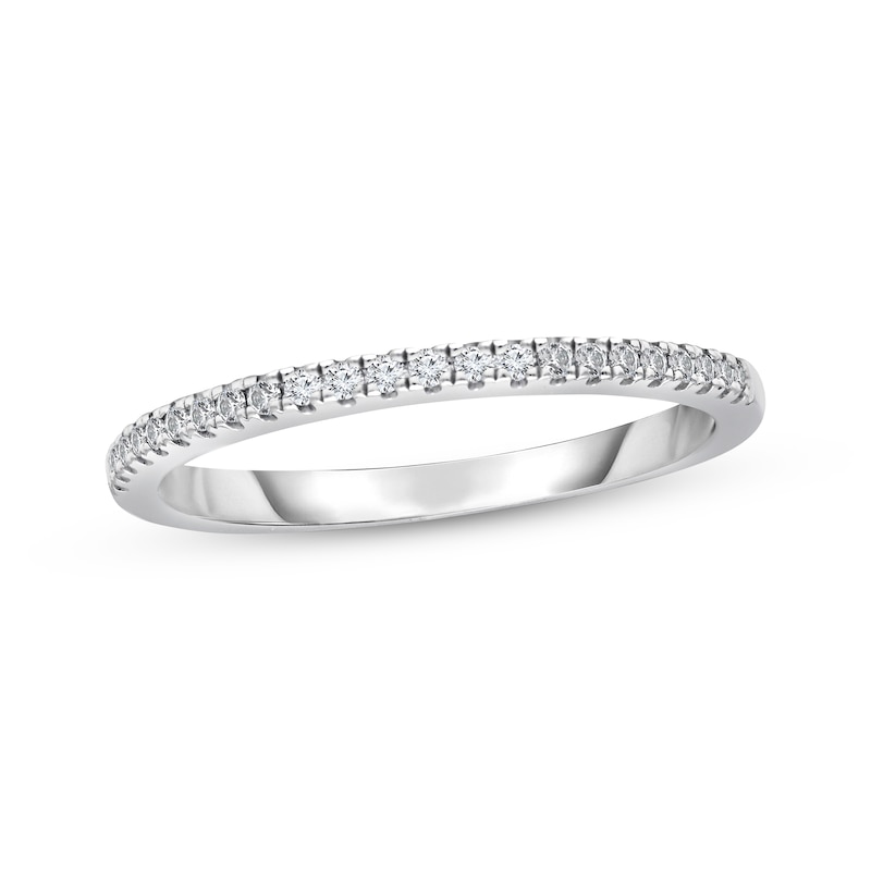 Previously Owned Diamond Wedding Band 1/8 ct tw Round-cut 14K White Gold