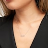 Thumbnail Image 5 of Previously Owned Diamond Infinity Necklace 1/6 ct tw Round-cut 10K White Gold 18"
