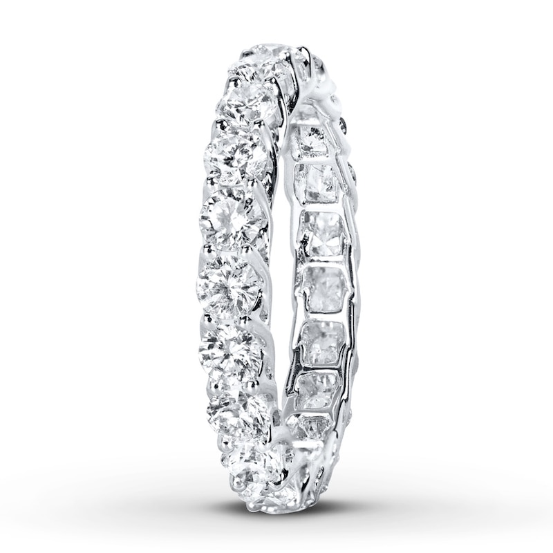 Main Image 3 of Previously Owned Diamond Eternity Ring 2 ct tw Round-cut 14K White Gold