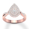 Thumbnail Image 1 of Previously Owned Diamond Engagement Ring 3/8 ct tw Round-cut 10K Rose Gold