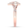 Thumbnail Image 3 of Previously Owned Diamond Engagement Ring 3/8 ct tw Round-cut 10K Rose Gold