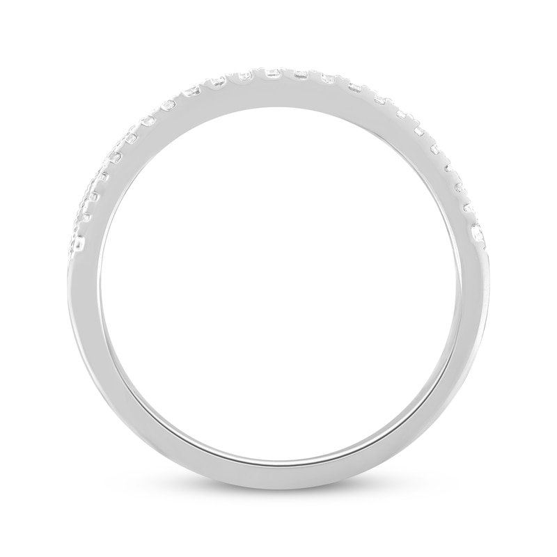 Main Image 3 of Previously Owned Diamond Wedding Band 1/10 ct tw Round-cut 10K White Gold
