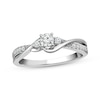 Thumbnail Image 1 of Previously Owned Round-Cut Diamond Three-Stone Engagement Ring 1/3 ct tw 10K White Gold Size 5