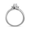 Thumbnail Image 3 of Previously Owned Round-Cut Diamond Three-Stone Engagement Ring 1/3 ct tw 10K White Gold Size 5