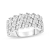 Previously Owned Diamond Anniversary Band 1 ct tw Round & Baguette-cut 14K White Gold