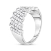 Previously Owned Diamond Anniversary Band 1 ct tw Round & Baguette-cut 14K White Gold
