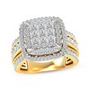 Thumbnail Image 1 of Previously Owned Diamond Engagement Ring 2 ct tw Princess & Round-cut 14K Yellow Gold