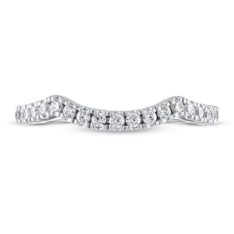 Main Image 3 of Previously Owned THE LEO Diamond Wedding Band 1/4 ct tw 14K White Gold