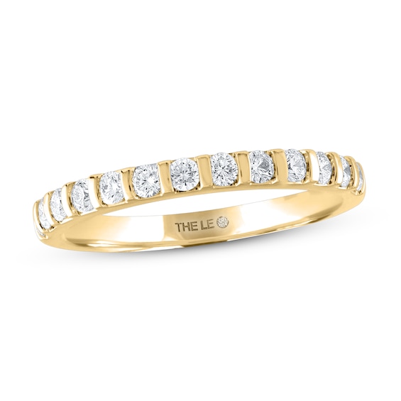 Previously Owned THE LEO Diamond Wedding Band 1/2 ct tw Round-cut 14K Yellow Gold