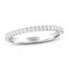 Thumbnail Image 1 of Previously Owned THE LEO Diamond Wedding Band 1/5 ct tw Round-cut 14K White Gold