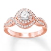 Thumbnail Image 1 of Previously Owned Diamond Engagement Ring 5/8 ct tw Round-cut 14K Rose Gold