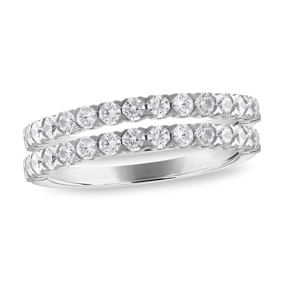 Previously Owned Diamond Double Wedding Band 1 ct tw 14K White Gold