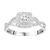 Thumbnail Image 0 of Previously Owned Diamond Engagement Ring 3/8 ct tw Princess/Round 10K White Gold