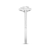 Thumbnail Image 2 of Previously Owned Diamond Engagement Ring 1/3 ct tw Pear & Round 10K White Gold Size 6