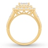 Thumbnail Image 2 of Previously Owned Diamond Engagement Ring 2 ct tw Princess/Round 14K Yellow Gold