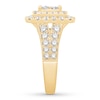 Thumbnail Image 3 of Previously Owned Diamond Engagement Ring 2 ct tw Princess/Round 14K Yellow Gold