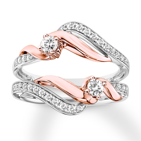 Previously Owned Diamond Enhancer Ring 1/2 ct tw Round-cut 14K Two-Tone Gold