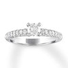 Thumbnail Image 1 of Previously Owned Diamond Engagement Ring 7/8 ct tw Round-cut 14K White Gold