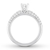 Thumbnail Image 2 of Previously Owned Diamond Engagement Ring 7/8 ct tw Round-cut 14K White Gold