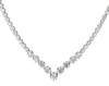 Thumbnail Image 1 of Previously Owned Diamond Riviera Necklace 3 ct tw Round-Cut 10K White Gold 17"