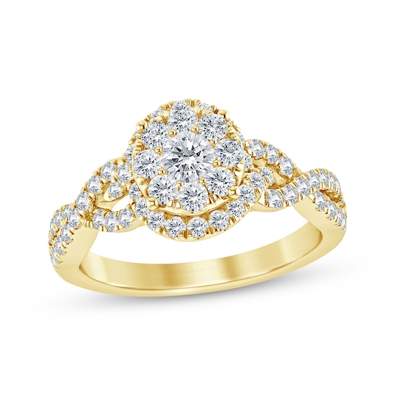 Previously Owned Diamond Engagement Ring 1 ct tw Round-cut 14K Yellow Gold