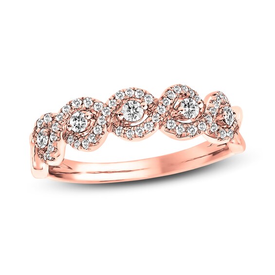 Previously Owned Diamond Anniversary Band 1/3 ct tw Round-cut 14K Rose Gold
