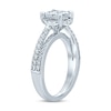 Thumbnail Image 2 of Previously Owned&nbsp;Diamond Engagement Ring 1 ct tw Princess & Round 14K White Gold