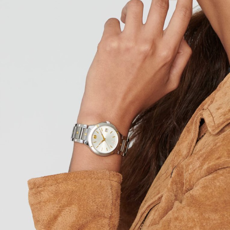 Main Image 4 of Previously Owned Movado S.E. Stainless Steel Two-Tone Women's Watch 607516