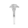 Thumbnail Image 2 of Previously Owned Diamond Engagement Ring 7/8 ct tw Princess & Round-cut 14K White Gold