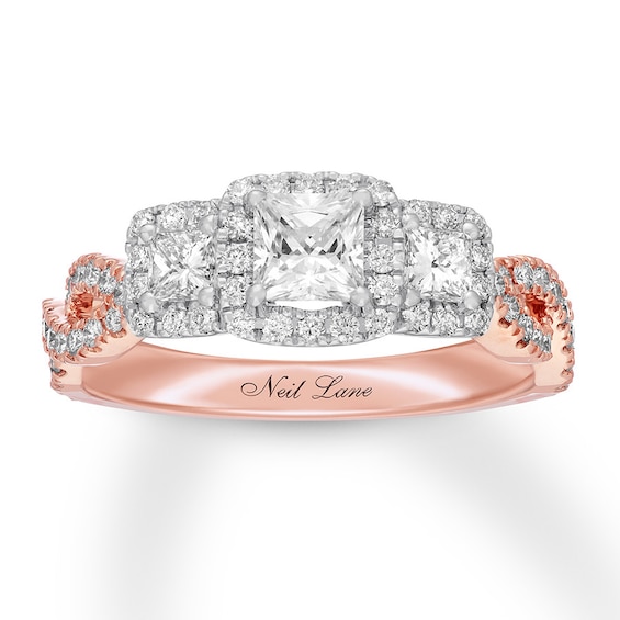 Previously Owned Neil Lane Engagement Ring 1-1/8 ct tw Diamonds 14K Rose Gold