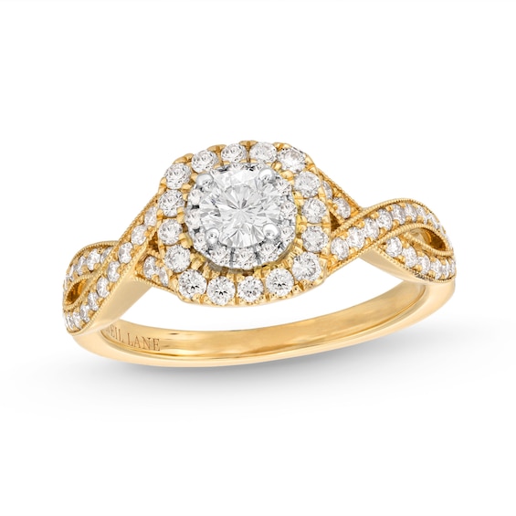 Previously Owned Neil Lane Engagement Ring 7/8 ct tw Diamonds 14K Yellow Gold