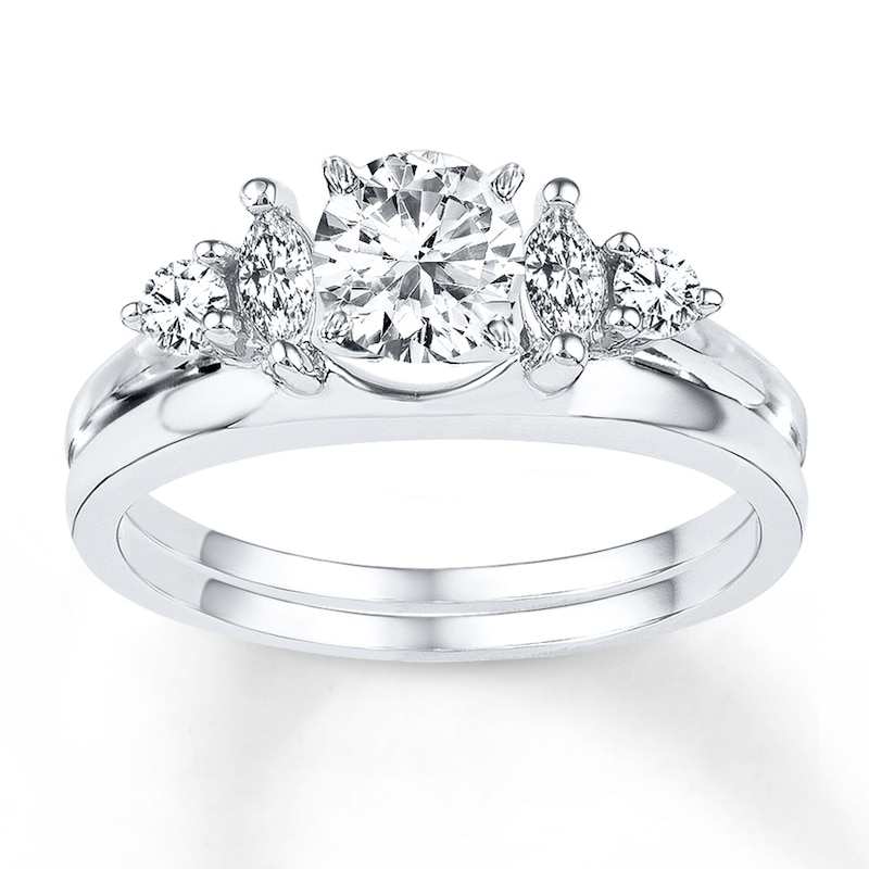 Main Image 2 of Previously Owned Diamond Enhancer Ring 1/3 Carat tw 10K White Gold