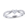 Thumbnail Image 1 of Previously Owned THE LEO Diamond Anniversary Band 1/5 ct tw Round-cut 14K White Gold