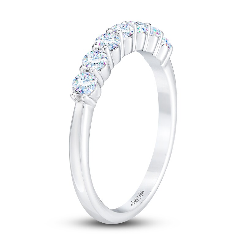 Main Image 2 of Previously Owned THE LEO First Light Diamond Anniversary Band 1/2 ct tw 14K White Gold