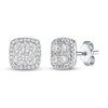 Thumbnail Image 1 of Previously Owned Diamond Stud Earrings 1 ct tw Round-cut 10K White Gold