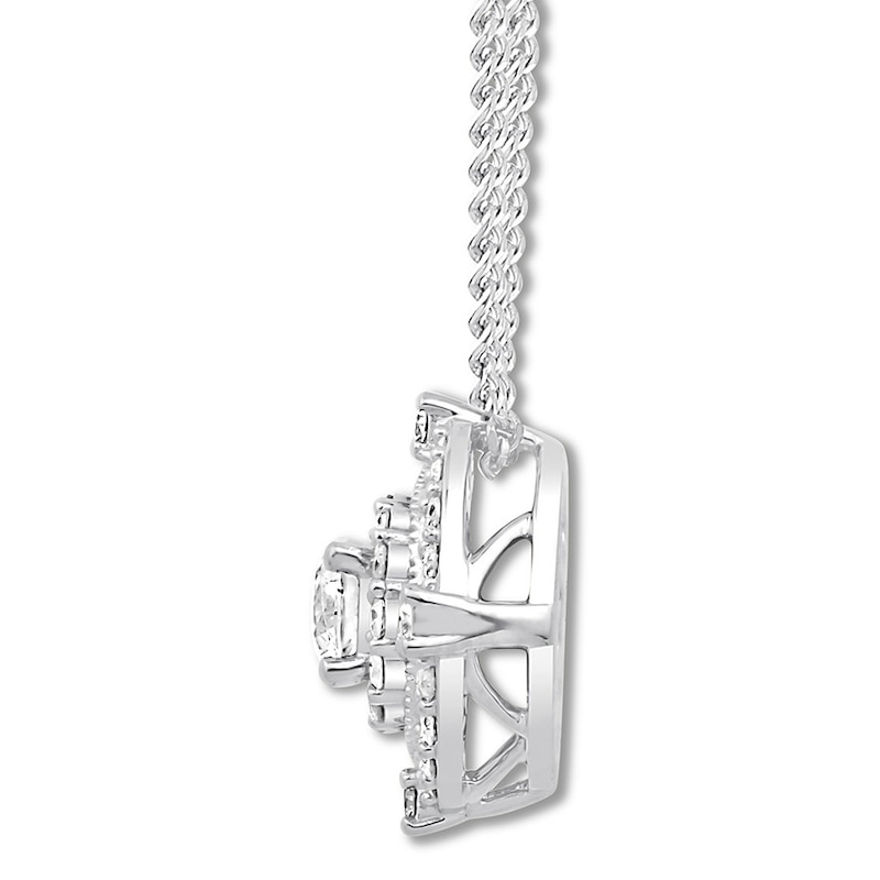 Previously Owned Emmy London Diamond Necklace 1/2 ct tw 10K White Gold 20"