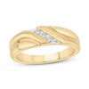 Thumbnail Image 1 of Previously Owned Men's Diamond Wedding Band 1/10 ct tw 10K Yellow Gold