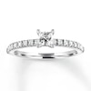 Thumbnail Image 1 of Previously Owned Diamond Engagement Ring 1/2 ct tw Princess-cut 14K White Gold