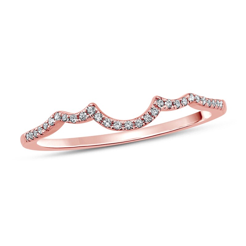 Main Image 1 of Previously Owned Diamond Wedding Band 1/15 ct tw Round-cut 10K Rose Gold