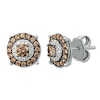 Thumbnail Image 0 of Previously Owned Le Vian Chocolate Diamond Stud Earrings 1/2 ct tw 14K Vanilla Gold