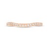 Thumbnail Image 3 of Previously Owned Monique Lhuillier Bliss Diamond Contour Wedding Band 1/4 ct tw Round-cut 18K Rose Gold