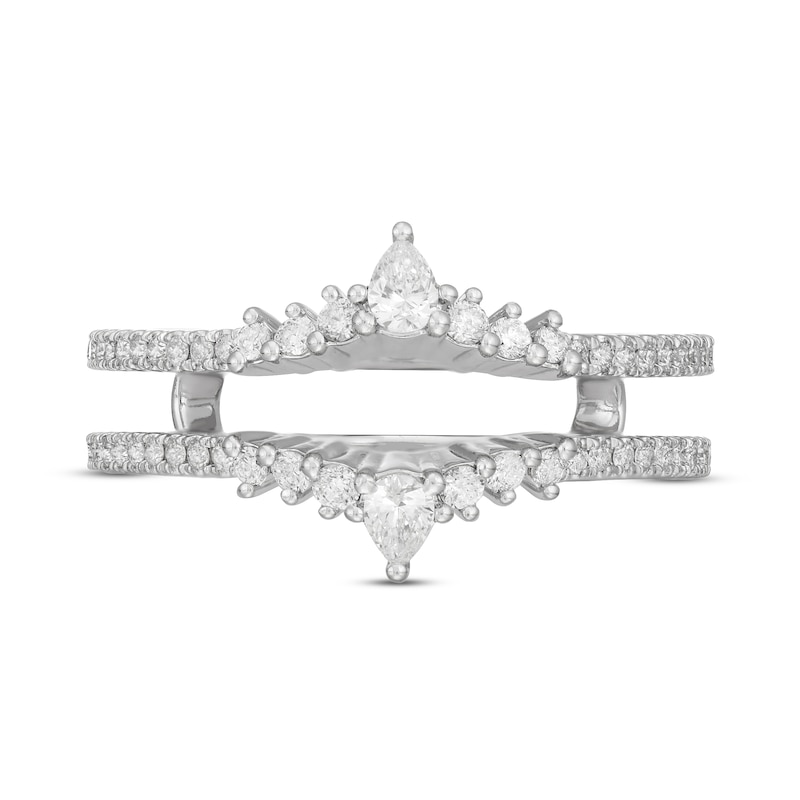Main Image 3 of Previously Owned Neil Lane Diamond Enhancer Ring 1/2 ct tw Pear & Round-cut 14K White Gold