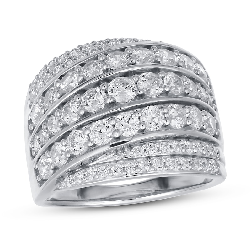 Main Image 1 of Previously Owned Diamond Anniversary Band 2 ct tw Round-cut 10K White Gold