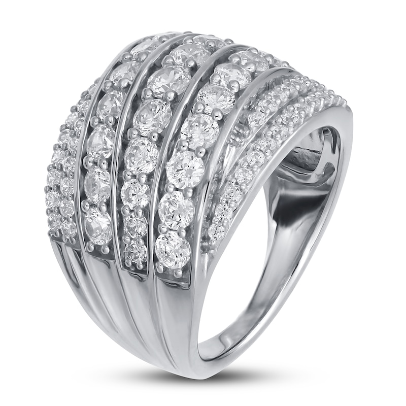 Main Image 2 of Previously Owned Diamond Anniversary Band 2 ct tw Round-cut 10K White Gold
