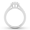 Thumbnail Image 2 of Previously Owned Diamond Engagement Ring 1/2 ct tw Round-cut 10K White Gold Size 7