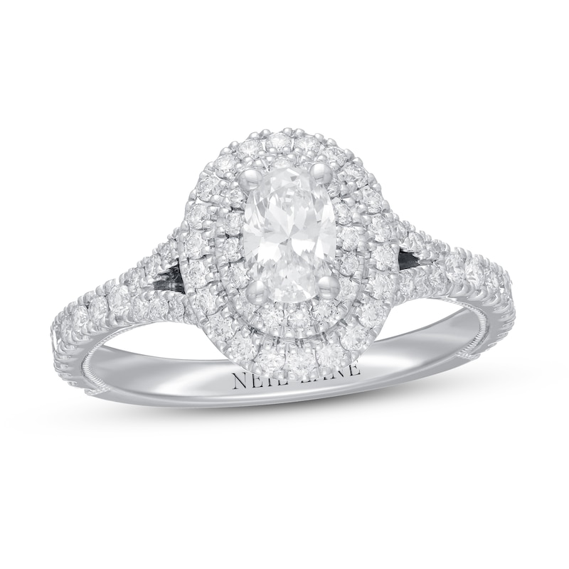Main Image 1 of Previously Owned Neil Lane Premiere Diamond Engagement Ring 1 ct tw 14K White Gold