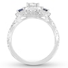 Thumbnail Image 2 of Previously Owned Neil Lane Diamond & Sapphire Engagement Ring 7/8 ct tw 14K White Gold
